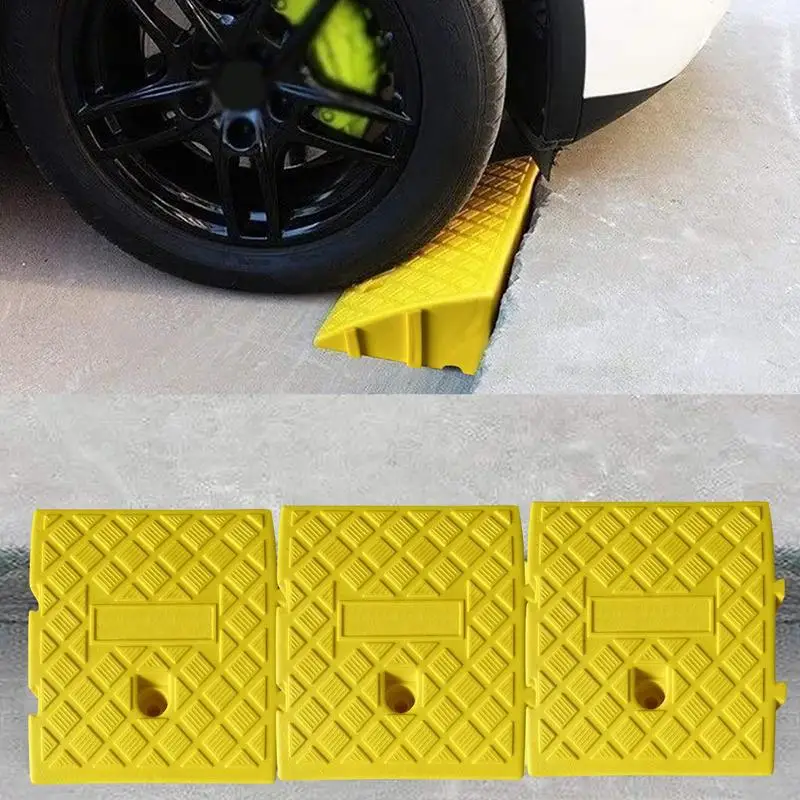 

Plastics Curb Ramps Portable Lightweight Ramp Kit For Car Trailer Truck Bike Motorcycle Vehicle Wheels Slopes Car Curb Ramp