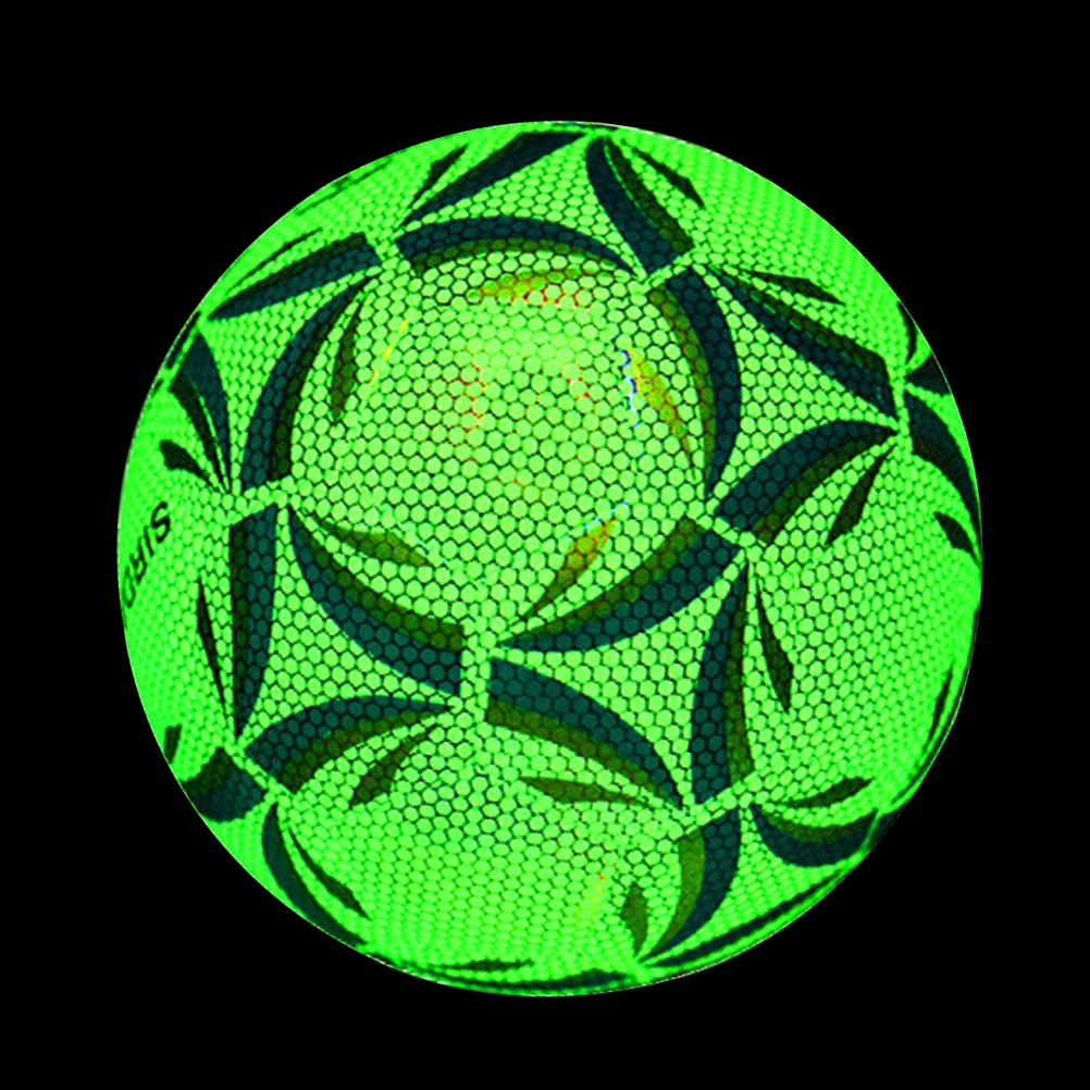 

1Pc PU Soccer Heat-resistant Soccer Sports Football Glowing Football for Soccer Field Students Outdoor