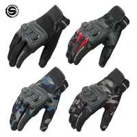 motorcycle gloves summer breathable mesh full finger touch screen protective men military gloves motorcycle racing gear