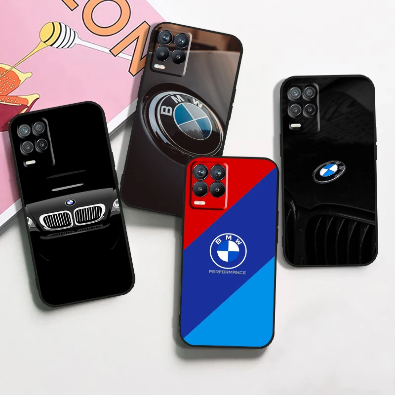 

Luxury Bmw Car Sports For OPPO Realme GT Master Neo 5 C21Y C3 9 9i 8 6 Pro A5 A9 2020 A77 A74 Silicone Black Phone Case Fundas