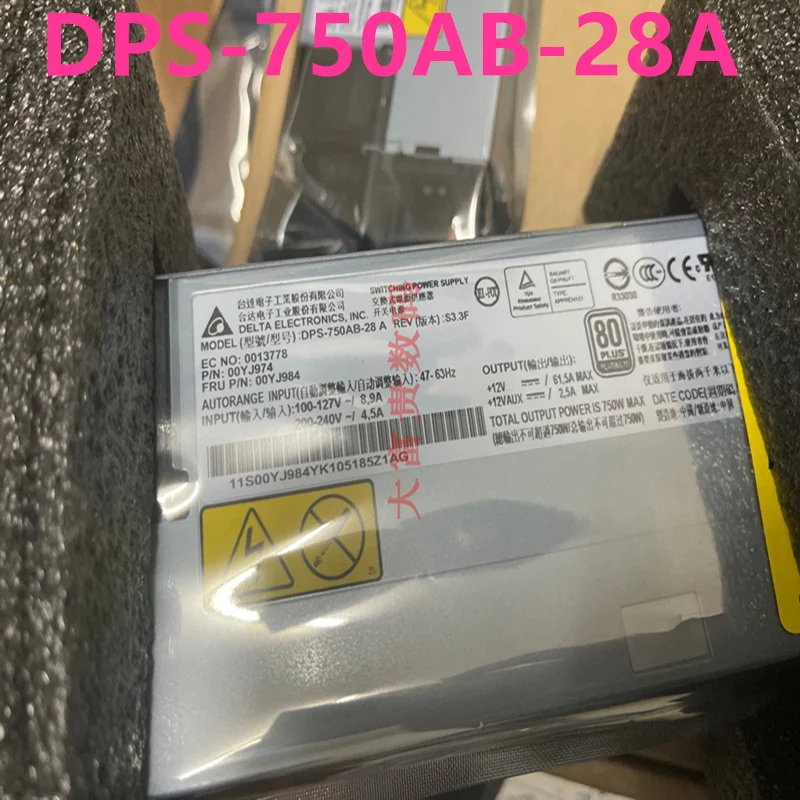 

Original New Switching Power Supply For IBM X3650M5 750W Power Supply DPS-750AB-28A 00YJ974 00YL564 00YL554 00YL555 94Y8199