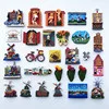 Tourism Commemoration of Dutch Scenic Spots Fridge Stickers 3d Cute Message Board Reminder Magnet Sticker Gift
