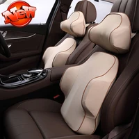 car neck seat pillow memory foam cervical lumbar pillow car neck support car headrest seat lumbar cushion automotive interior