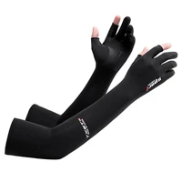 cool men women arm sleeve gloves running cycling sleeves fishing bike sport protective arm warmers uv cover two finger cut