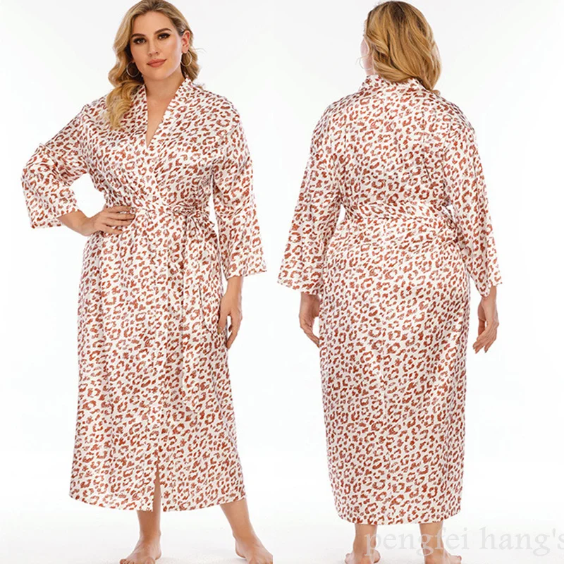 Женская пижама-кимоно с цветочным принтом размеры 3Xl 4Xl 5Xl