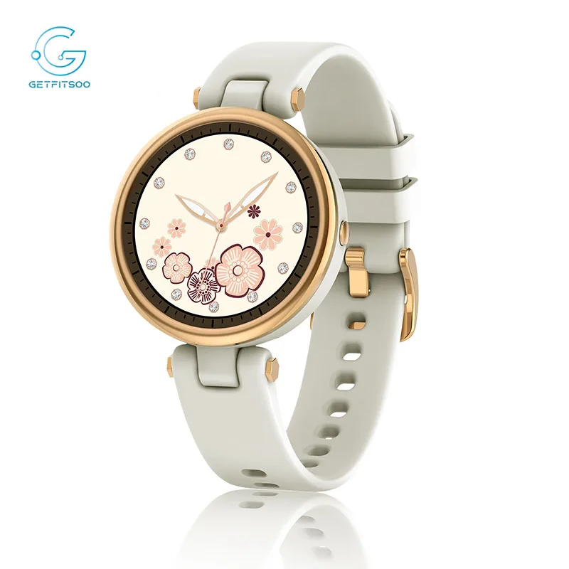 

Getfitsoo Smart Watch Lady Sport Smartwatch QR01 Heart Rate Blood Oxygen Monitor Women Girls Wristwatch for Android IOS