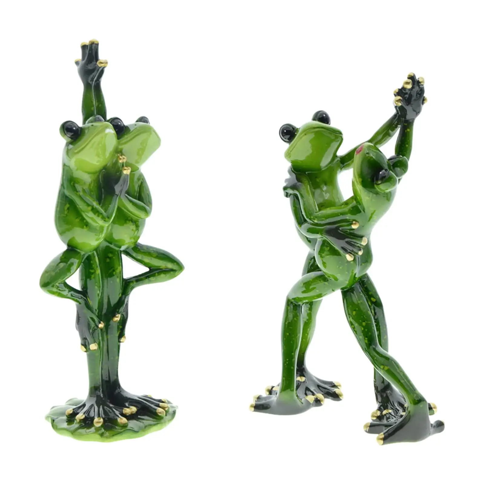 

Nordic Couple Frog Figurines Frog Sculpture Handicraft Animal Collection Ornaments for Hotel Office Tabletop Cabinet Decoration