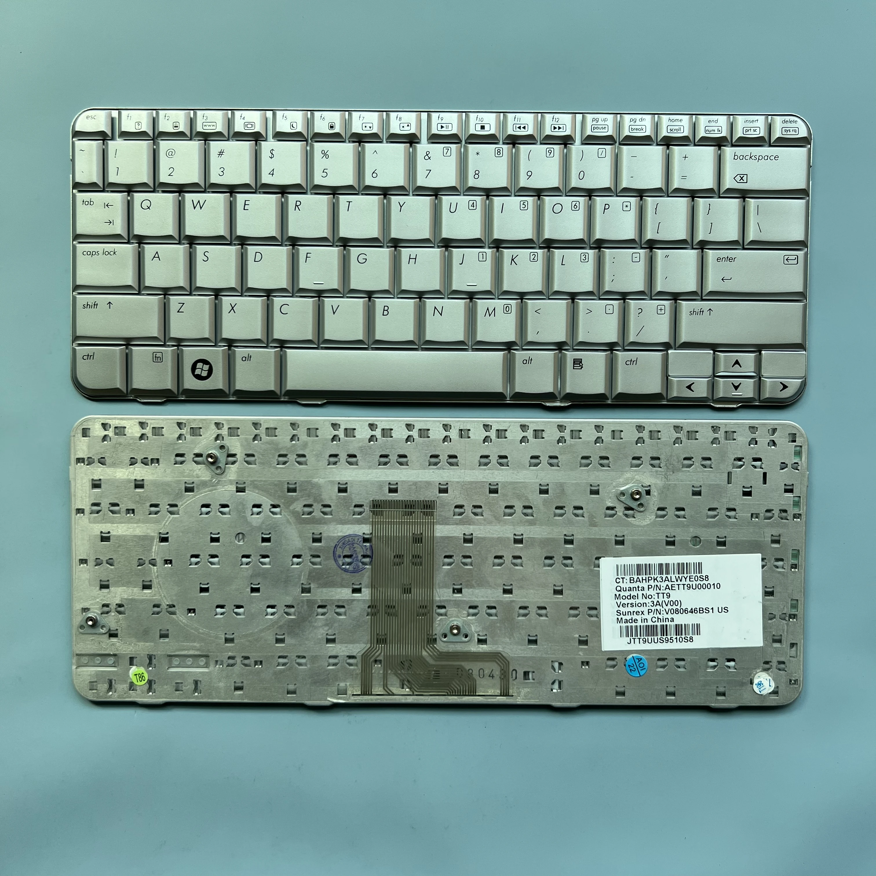 

XIN US Keyboard For HP Pavilion TX2500 TX2000 TX2100 TX1000 TX2017 TX2005 TX2010 Laptop English Keyboards Silver