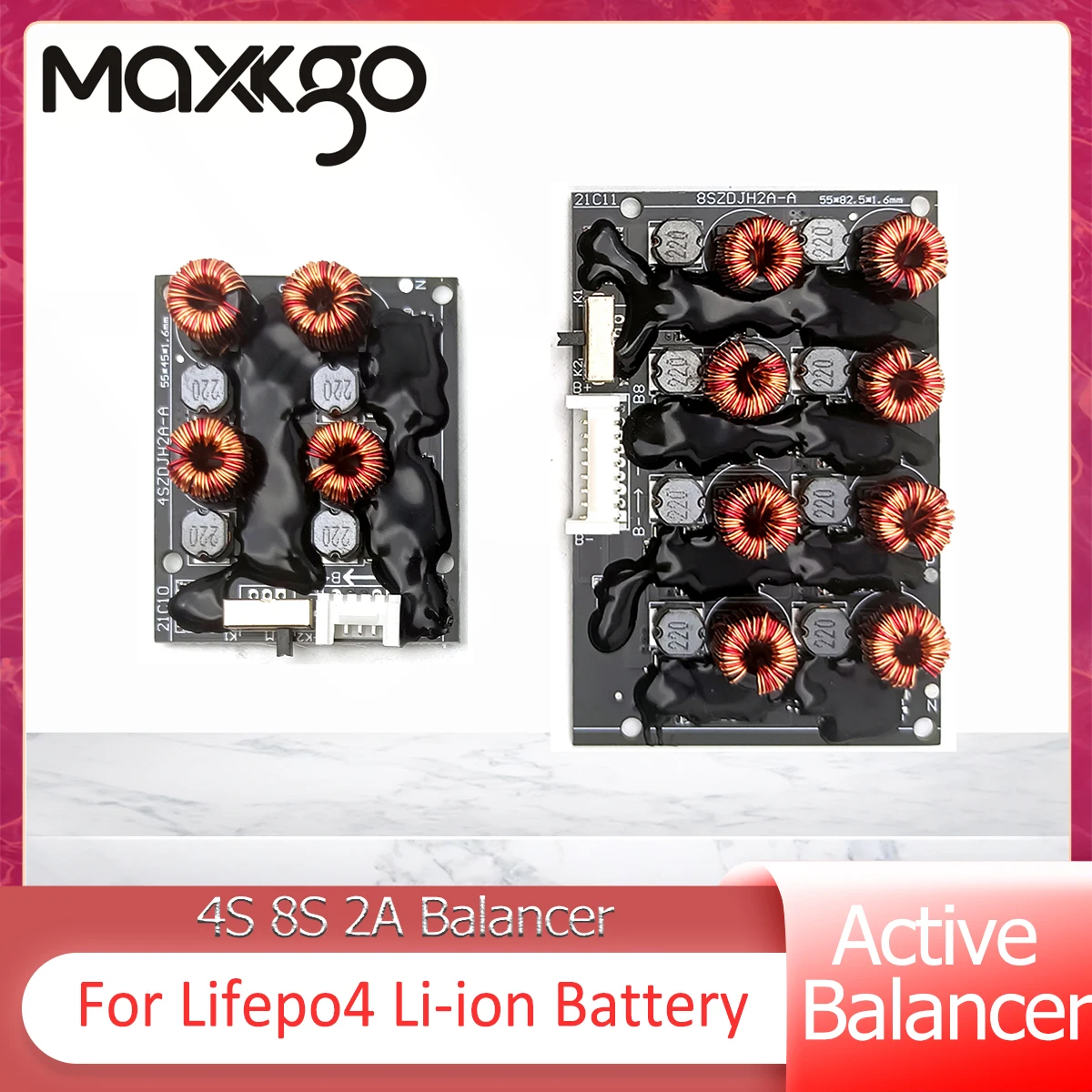 

2A BMS Active Balancer Equalizer for 4S 8S BMS Li-ion Lifepo4 Lithium LTO Battery with Energy Transfer Board