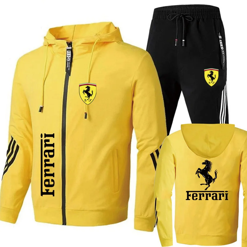 Formula One No.16 Racer Leclerc-Sudadera con capucha de gran tamaño para mujer y hombre, chándal, conjuntos de ropa y pantalones