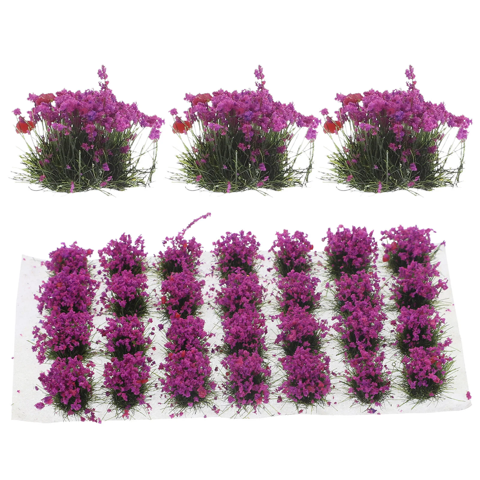 

Model Miniature Scenery Flowers Static Grass Mini Shrubs Tiny Fairy Terrain Trees Sand Garden Diorama Kit Table Lowland Scene