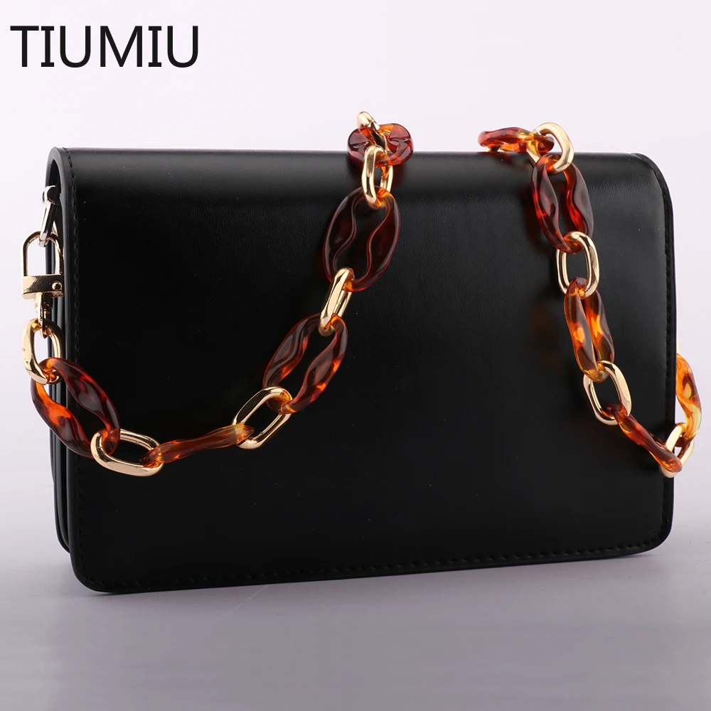 

Acrylic Chain Resin Bag Chain Fish Bone Chain Handmade Shoulder Bag Bag with Hanging Neck Chain Jewelry Accessories