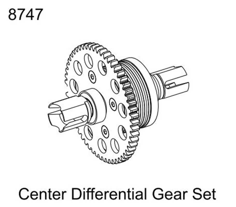 

ZD Racing MX-07 1/7 RC Car Center Differential Gear Set Parts Accessories 8747