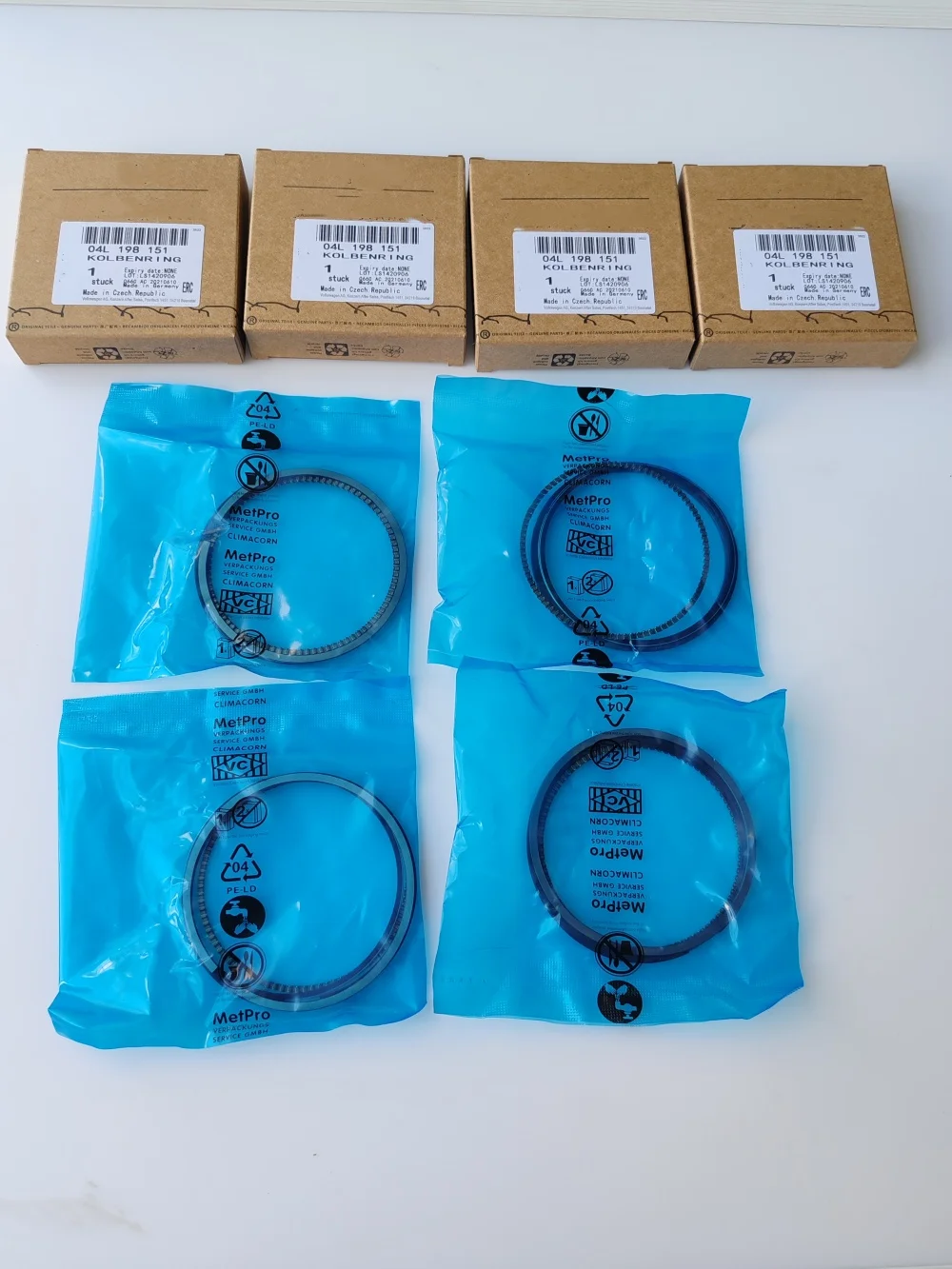 Фото Оригинальные OEM-поршневые кольца STD 04L198151 для VW, Seat, Skoda, Audi 2.0 TDI CRL, CRLB, CRB, CRBC, CRBD, CRF, CRFA, CRFC, CUN №2