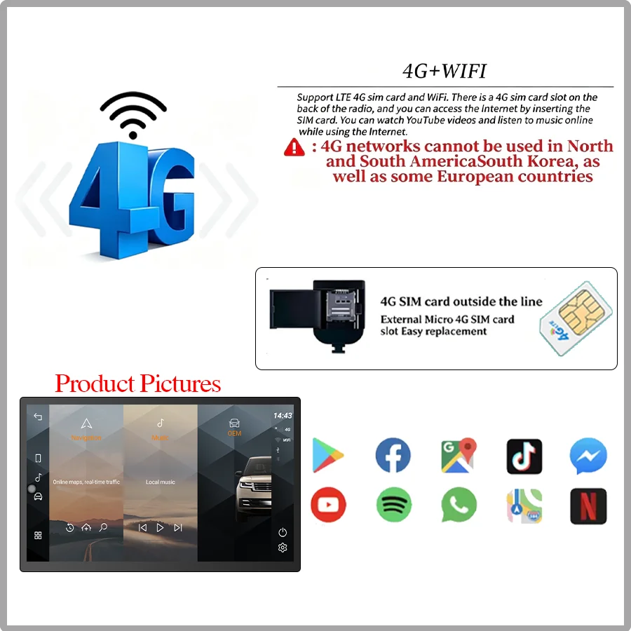 13,3-дюймовый экран с поддержкой Radio Carplay и 4G, изогнутый экран для Range Rover Vogue Sport Velar L405 L494 L560 2018-2022 годов выпуска, Qualcomm Android 14 (art.: 3920db8fed108) - 3920db8fed108