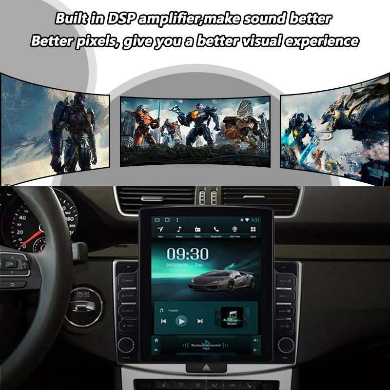 Автомагнитола Kirinavi Android 10 2 Гб GPS-навигационная система приборная панель для VW Passat