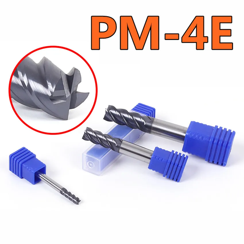 

ZCC.CT PM-4E-D7.0/PM-4E-D8.0/PM-4E-D9.0/PM-4E-D10.0/PM-4E-D11.0/PM-4E-D12.0 Four blade straight shank flat end milling cutter 1PCS/BOX