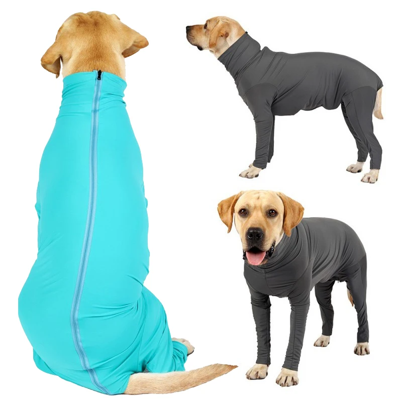 

Pet Home Wear Pajamas Puppy 4-legged Jumpsuit Operative Protection Long Sleeves Bodysuit Dog Recovery Post Surgery Suit Clothes