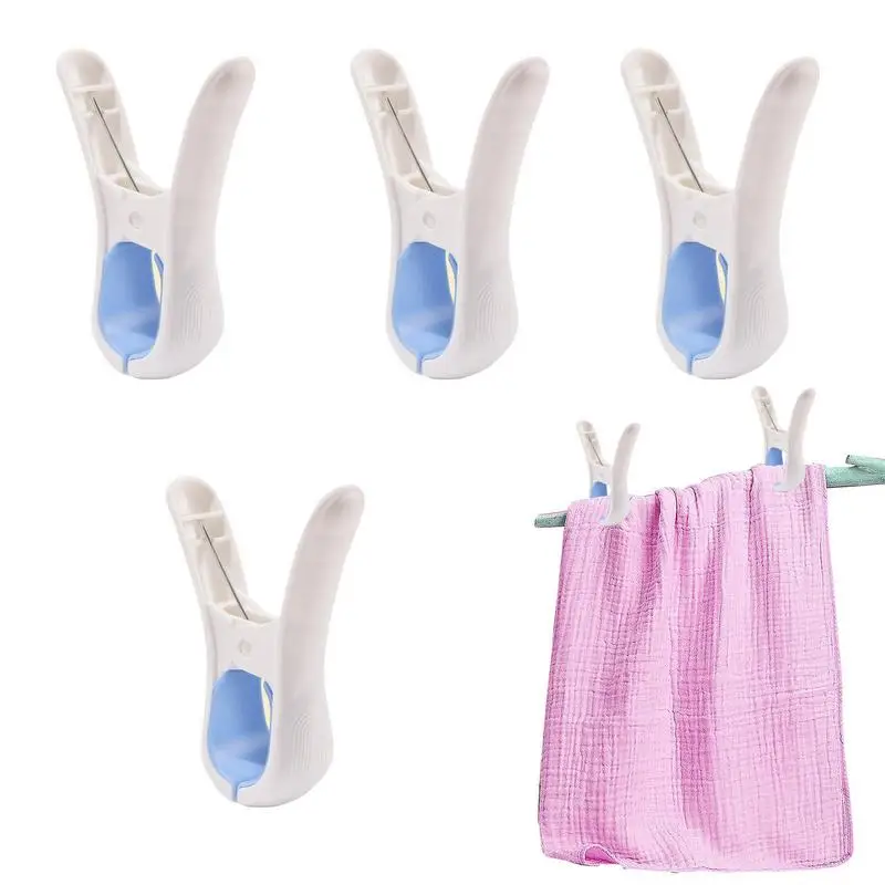 

4 шт., ветрозащитные прищепки для сушки пляжа и бассейна