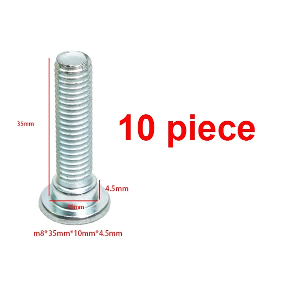 

Болты для установки мотоциклетного тормозного диска винт ротора M8 10 шт. задний тормоз из углеродистой стали M8 Универсальный антикоррозийный для мотоцикла