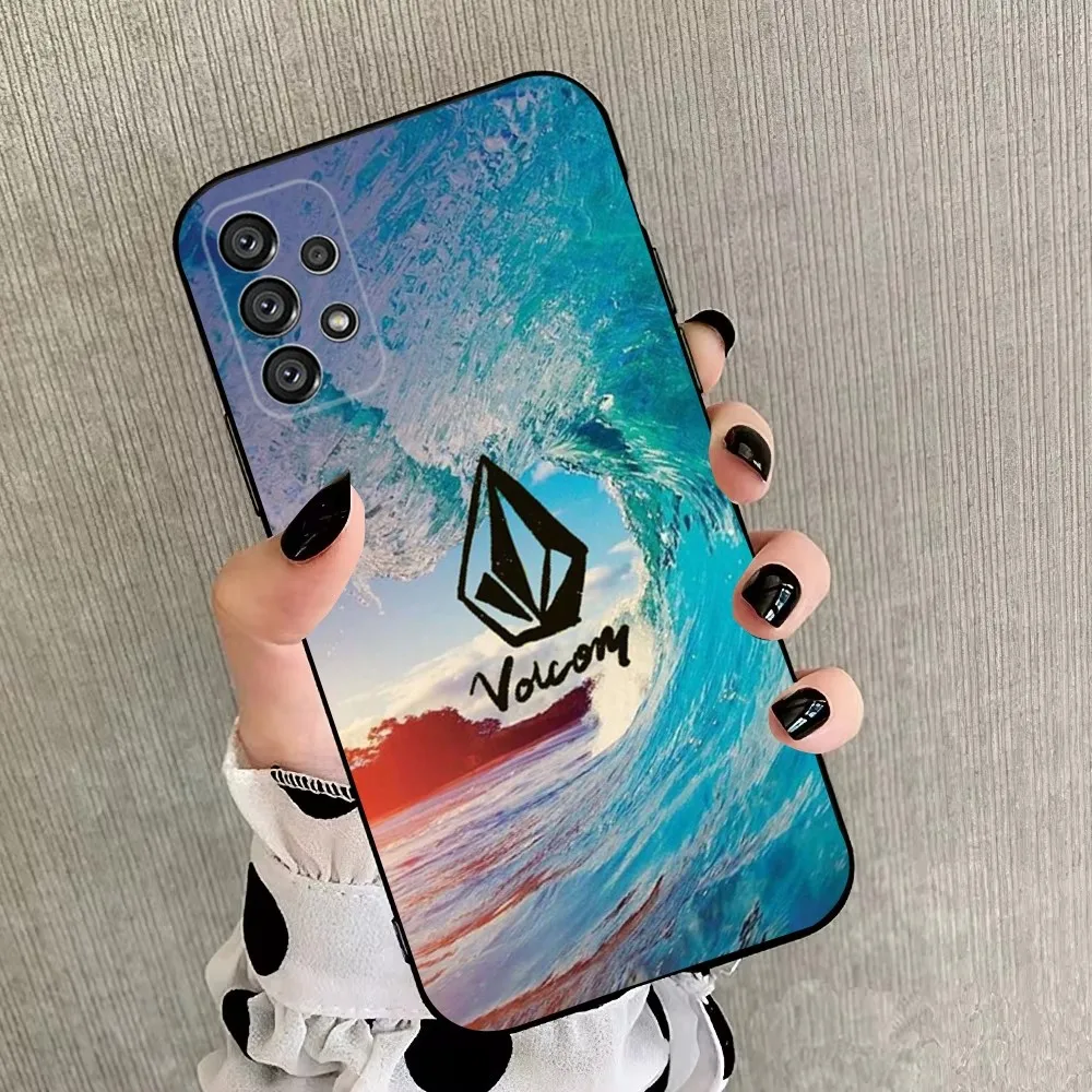 Модный V-Volcom спортивный Стильный чехол для телефона Samsung Galaxy A20 A21s A22 A31 A32 A52 A53 A72 73 A80