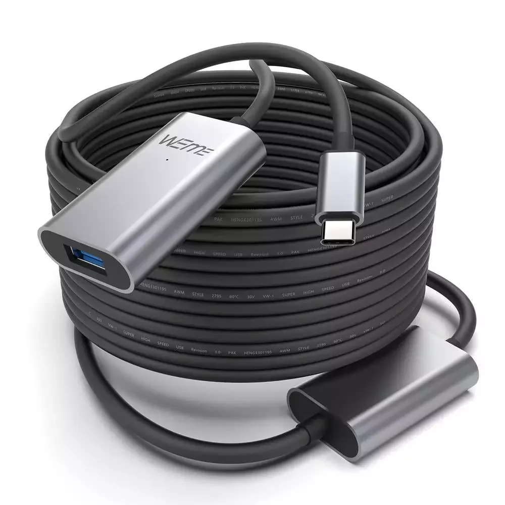 

NEW2023 WEME 10M USB C Extension Cable Type-C Male to USB A Female USB 3.0 5Gbps Full-featured Extender Data Cord for OCULUS VR