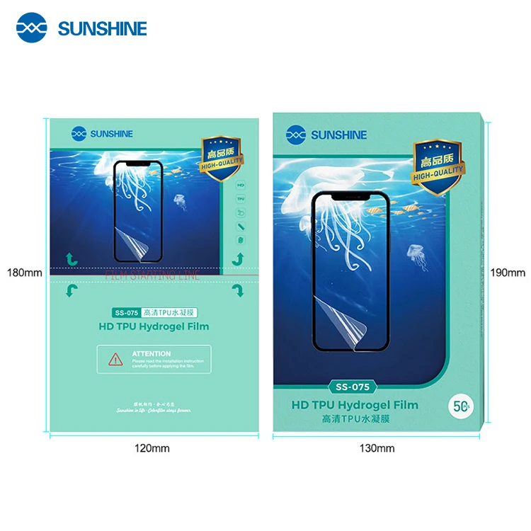 

SUNSHINE SS-075 HD TPU Hydrogel Protective Film for all cell phone