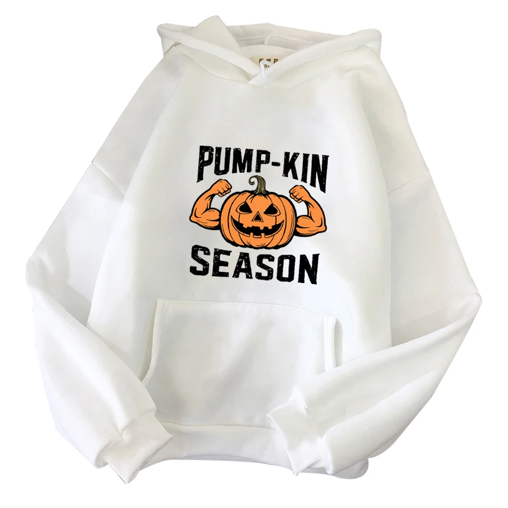 Весенне-летняя Толстовка с длинным рукавом и принтом тыквы для мужчин женщин 2024