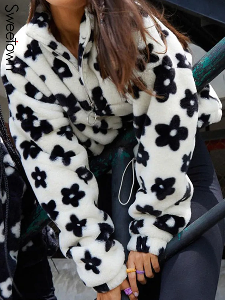 

Женская Шуба из искусственного меха с высоким воротником и длинным рукавом