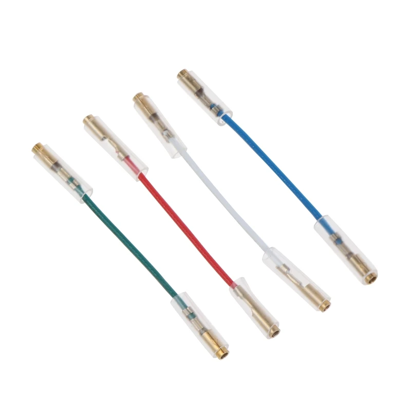 

4 Pieces Premium Turntable Phonograph Wires Stereo Cartridge Headshell Wires B36A