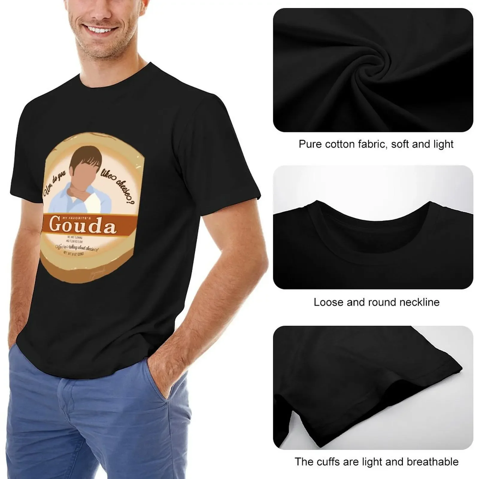 Она мужчина (2006) Gouda Cheese \t Футболка большого размера с короткими рукавами Fruit of the