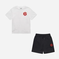 nigo childrens logo print crew neck casual t shirt summer shorts suit nigo35418