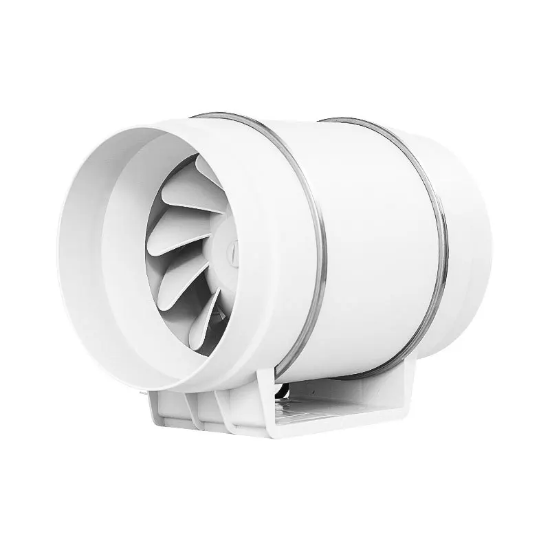 

6''Exhaust Fan Silent Inline Pipe Duct Fan Bathroom Extractor Ventilation Kitchen Toilet Wall Air Cleaning Booster Blower