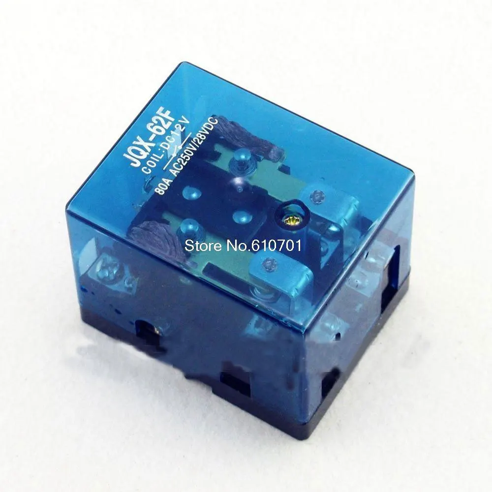 JQX-62F-2Z 80A DPDT 12VDC 24VDC 110VAC 220VAC катушка электромагнитного реле мощности общего назначения