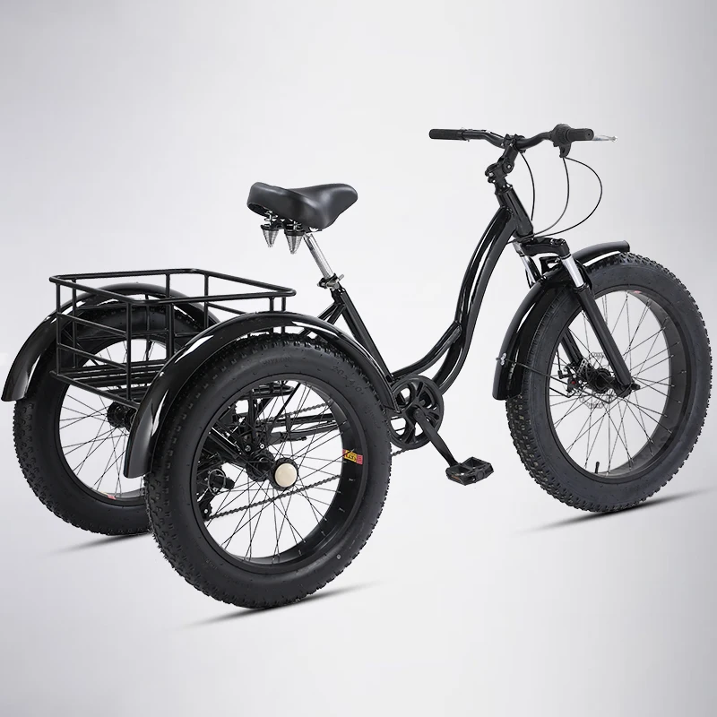 Ведущий Леопардовый зимний трехколесный велосипед 24 дюйма 7 скоростей 4 0 шина