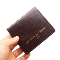 2022 latest design card bag female fashion mini wallet folding portable slim card holder leather men business