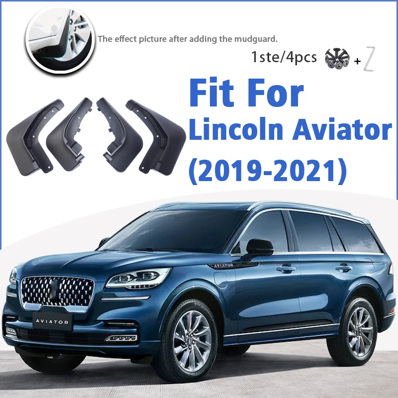 Брызговики для Lincoln Aviator 2019-2021, 4 шт., передние и задние щитки, брызговики, аксессуары для автомобиля, брызговик 2020