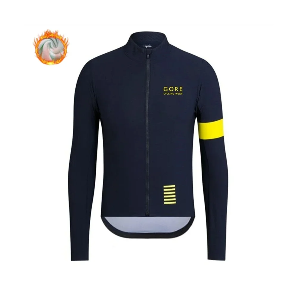 

GORE Cycling Wear Winter Wool Jacket Men Cycles Clothes Thermal Fleece Long Sleeve Shirt Maillot Ciclismo Mountain Bike Clothing