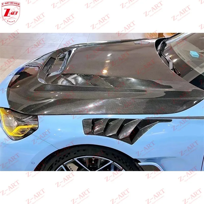 Фото Z-ART G87 M2 Сухой капот двигателя из углеродного волокна для BMW M2 G87 Сухая крышка двигателя из углеродного волокна для BMW M2 2023+ №3