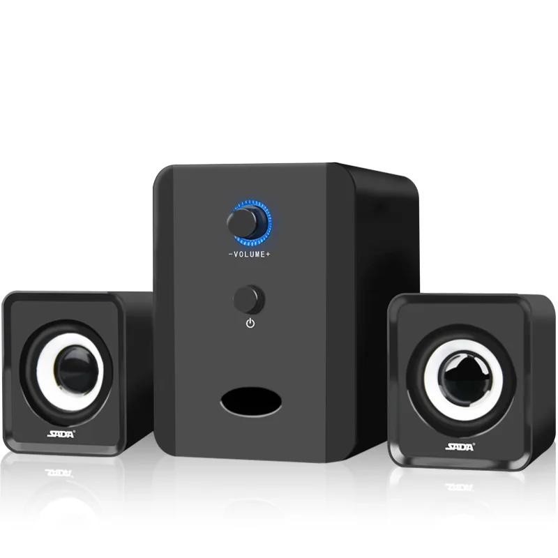 

D-203 3D Stereo Computer Speakers USB Wired Mini Combination Subwoofer Portable Speakers PC Speaker for Phone TV