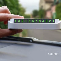 car temporary parking sign parking phone number flip numbers numbers auto parking accessories interior night general fluore s3c3