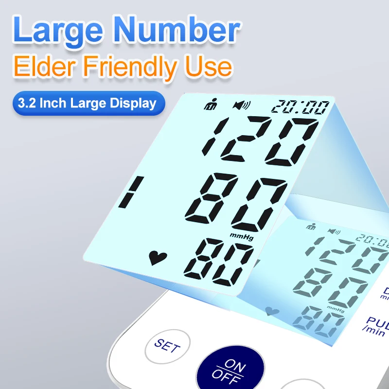 Автоматический тонометр WF цифровой Сфигмоманометр с подсветкой диапазон