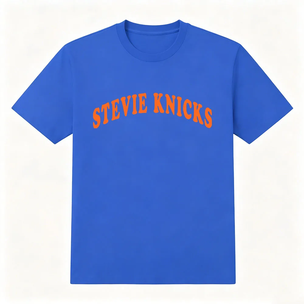 Фото Футболки Stevie Knicks TS New York, модные дизайнерские футболки, летние высококачественные футболки с круглым вырезом и короткими рукавами, модная хлопковая уличная одежда унисекс №1