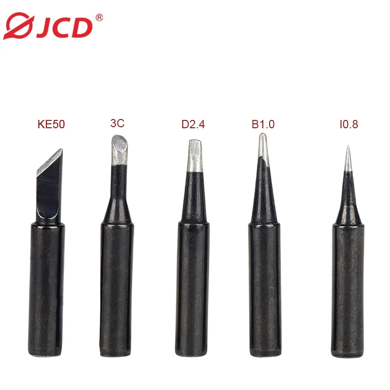 

5pcs/set Soldering Iron Tips Black Pure Copper Solder Iron Tip 900M-T Lead-free Welding Solder Rework Tools Welding Accessories