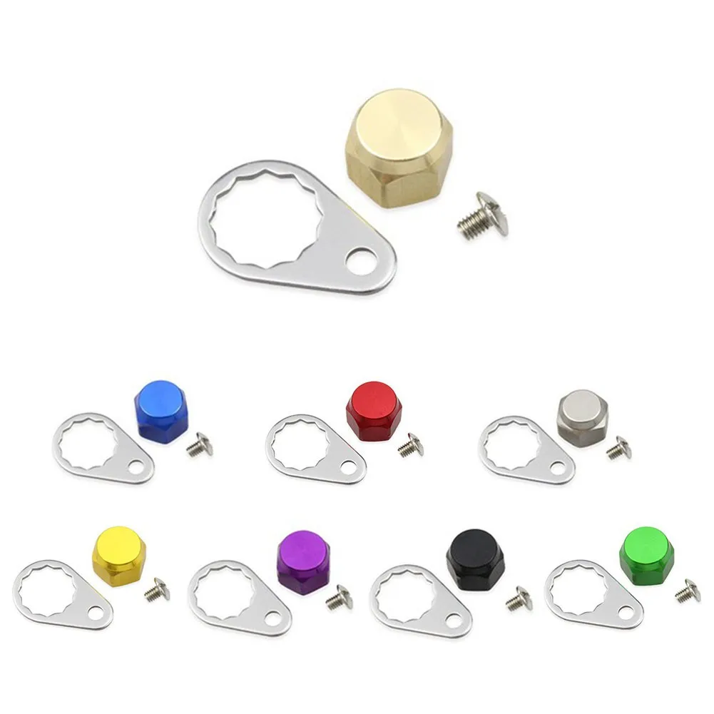 

Crank Nut And Screw With Plate For Fishing Reel Left Hand Right Hand Screw Cap Aluminum Alloy For Daiwa ABU Reel Color Opt