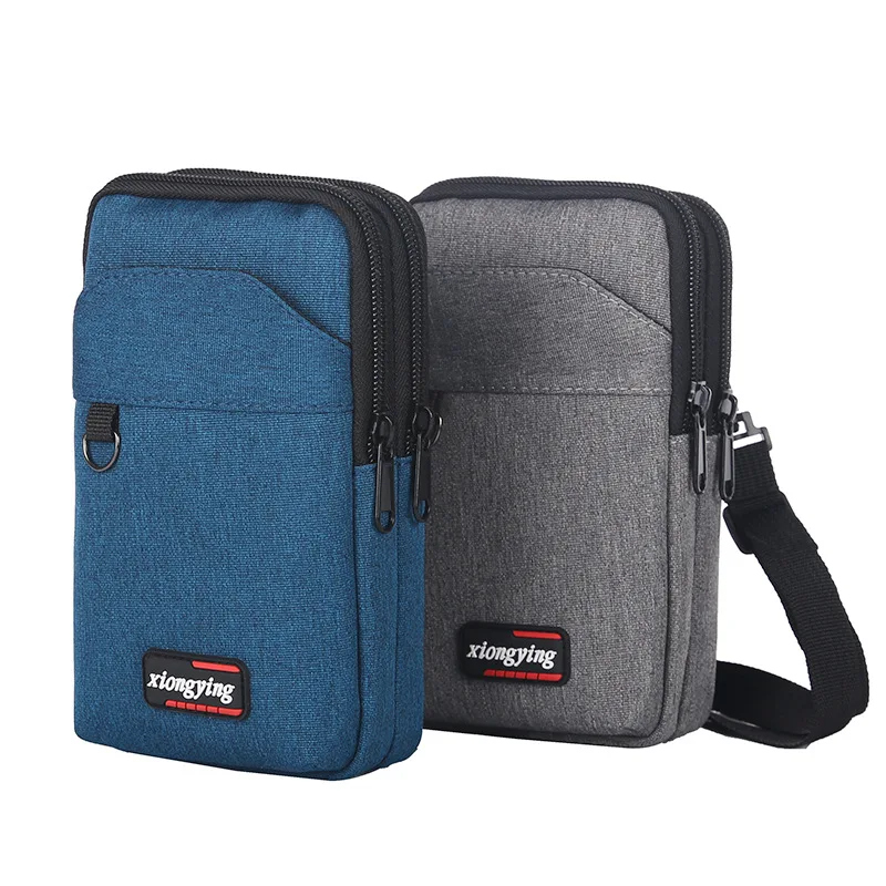 

Outdoor Waist Bag Purse Single/double Layer Waterproof Waist Fanny Pack Men 7" Phone Pouch Camping Casual Portable Bag with Belt