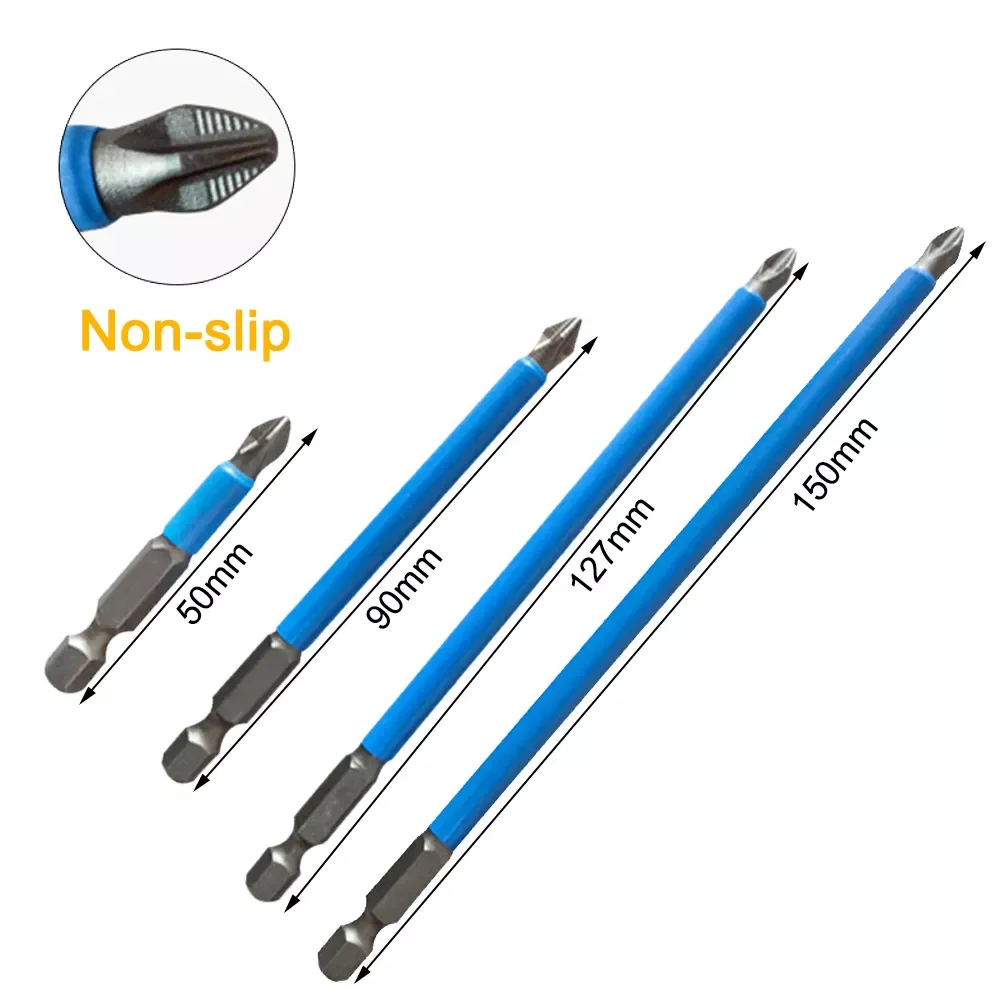 

1/4" Hex Shank PH2 Long Reach Screwdriver Bits Exactness PH2 Single Phillips/Cross Head Power Tools