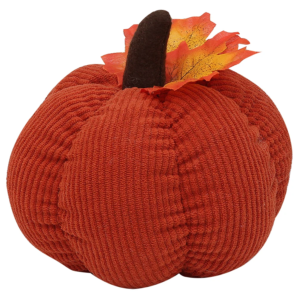 

Pumpkin Decoration Soft Toy Pumpkins Model Harvest Festival Fluffy Desktop Thanksgiving Scene Corduroy Adornment