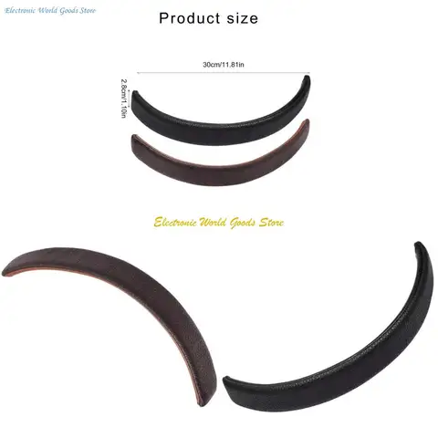 Doublepow Регулируемая кожаная повязка на голову для наушников