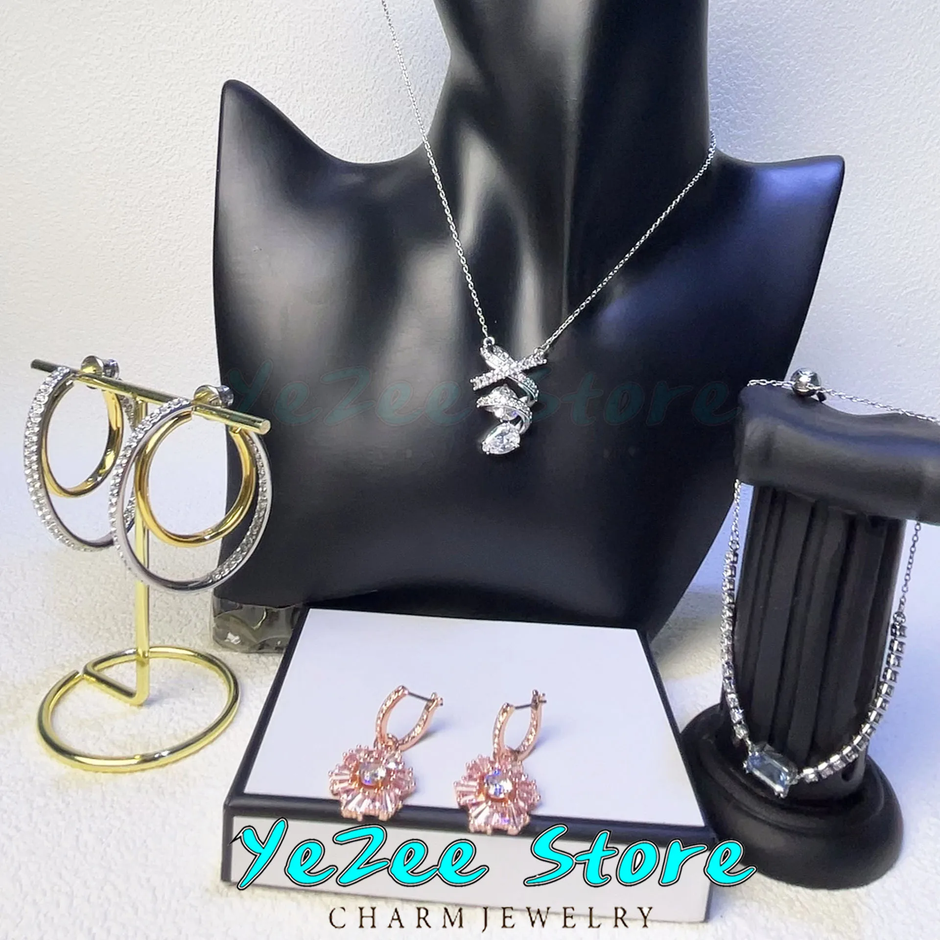 Женские серьги-кольца из нержавеющей стали Hyperbola